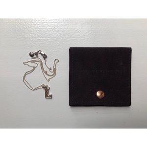 Monica Vinader Alphabet L Pendant Charm and Chain